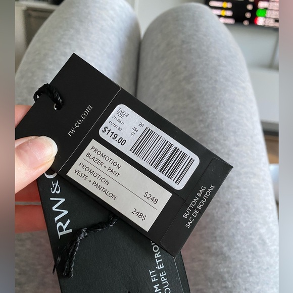 RW&CO Slim Fit Dress Pants NWT - Picture 3 of 3